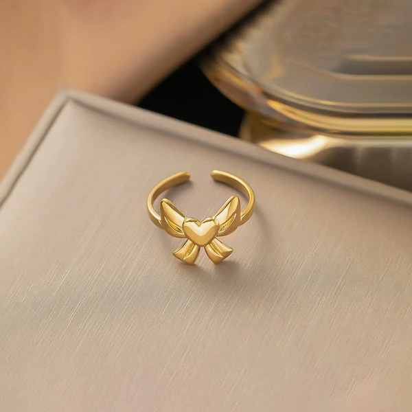 Gold Plated Anti Tarnish Stainless Steel Wing Ring