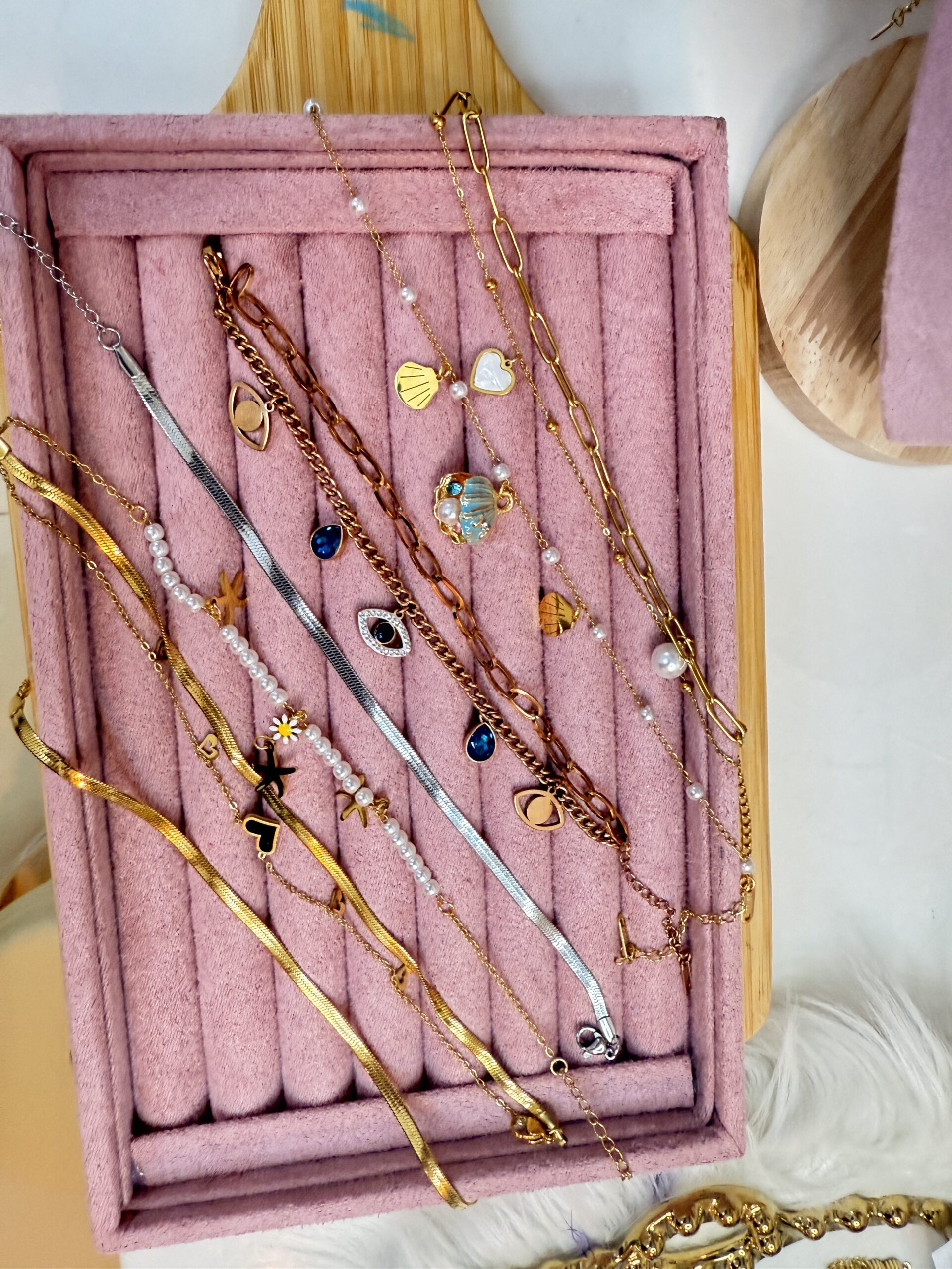 Gold Plated Anti Tarnish Stainless Steel Anklets