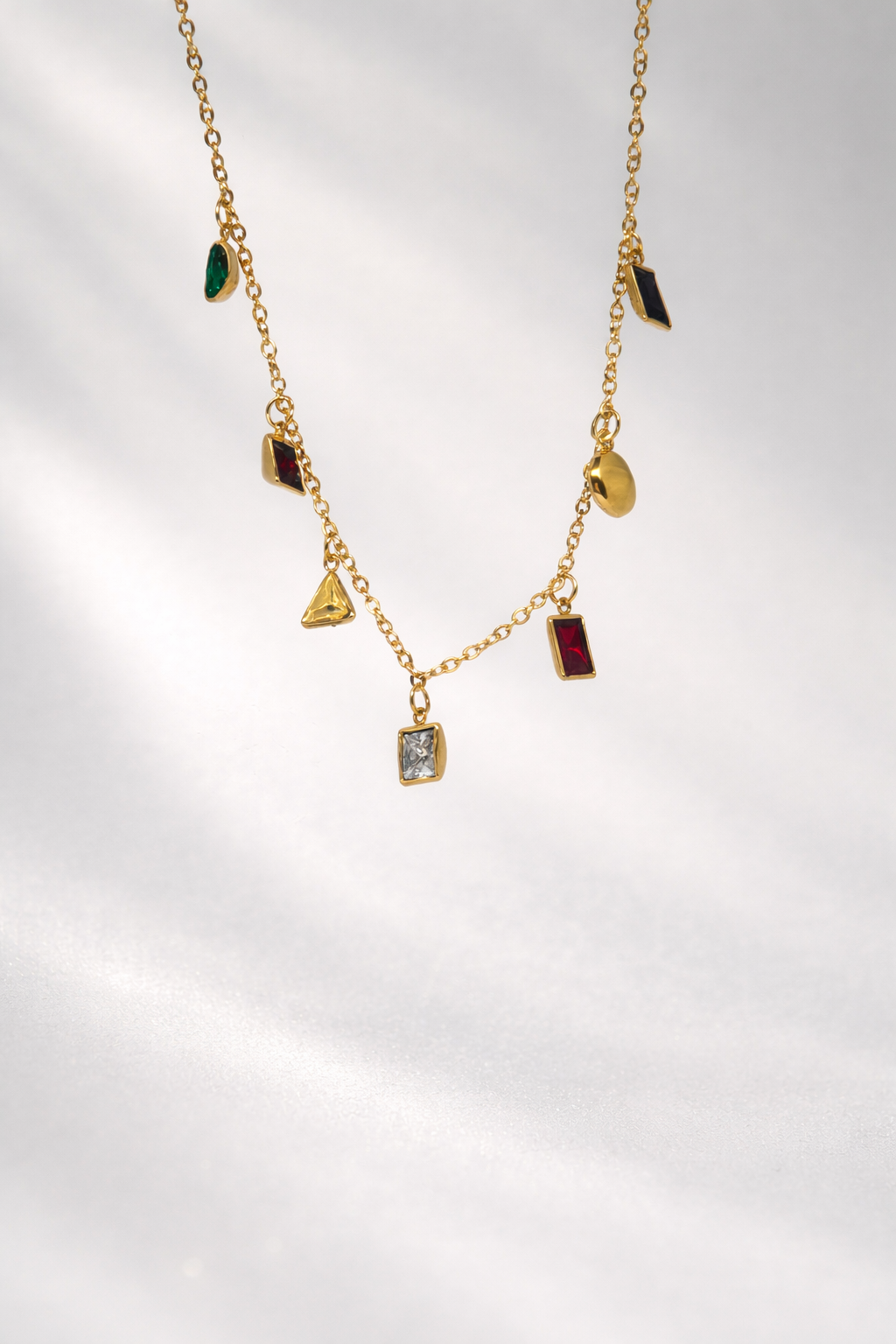 Gold Plated Anti Tarnish Stainless Steel Celeste Necklace