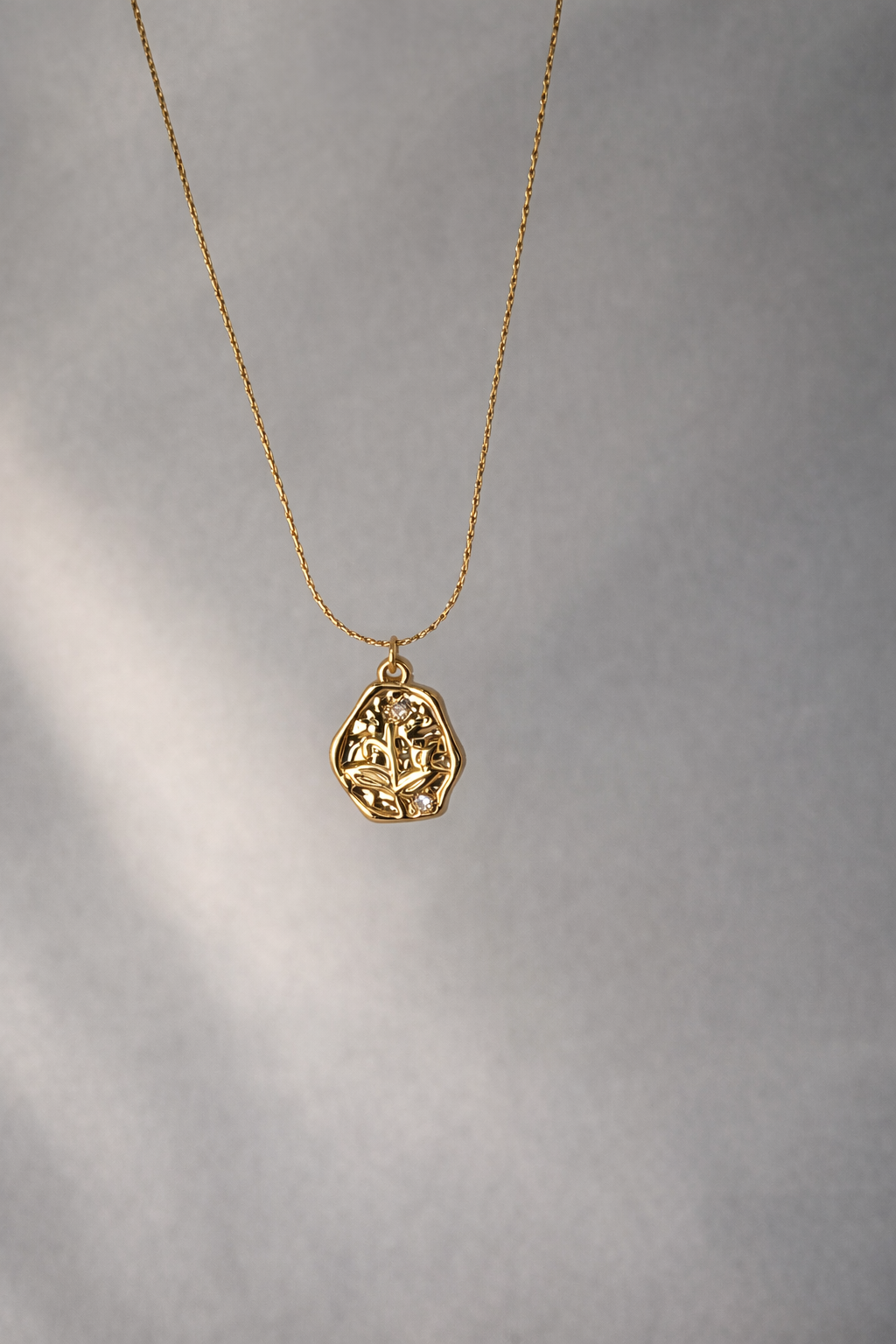 Gold Plated Anti Tarnish Stainless Steel Elysian Bloom Necklace