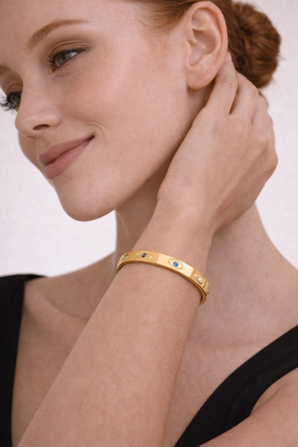 Gold Plated Stainless Steel Anti Tarnish Multicolor Bracelet